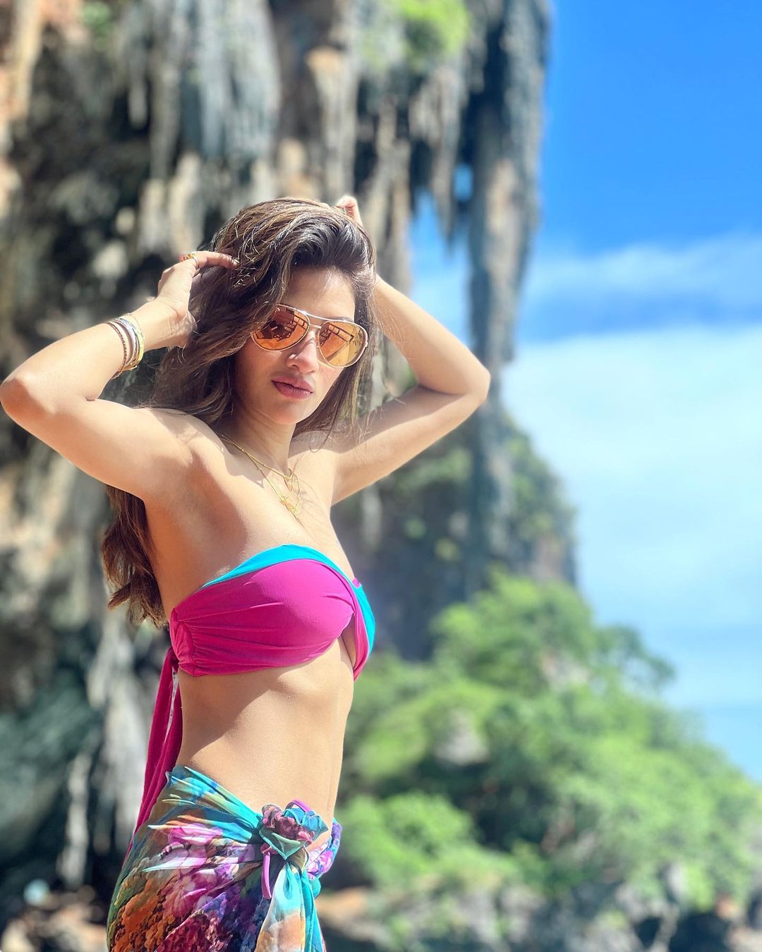 Nusrat Jahan shared hottest photos in a bikini see photp gallery