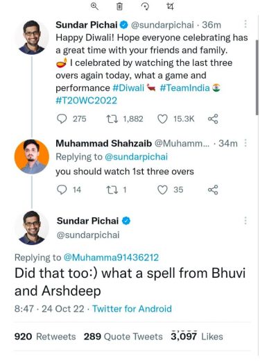 Sundar Pichai India vs Pakistan: गूगल के सीईओ को ट्रोल कर रहा था पाकिस्तान फैन, सुंदर पिचाई ने कर दी ‘सुंदर पिटाई’, बंद हुई बोलती