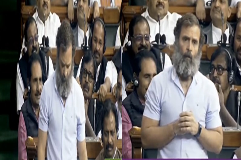 संसद में राहुल गांधी ने प्रधानमंत्री पर की सवालों की बौछार, अडानी को आड़े हाथों लेते हुए मोदी से मांगे जवाब