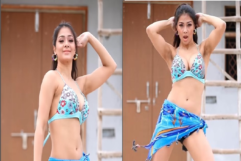 789px x 527px - Actress Namrata Malla sexy Video in blue bikini
