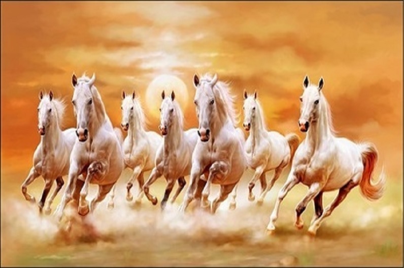 ये 7 घोड़े की ये तस्वीर है बेहद चमत्कारी, जीवन में तेजी से मिलती है सफलता, रफ्तार से दौड़ने लगता है करियर