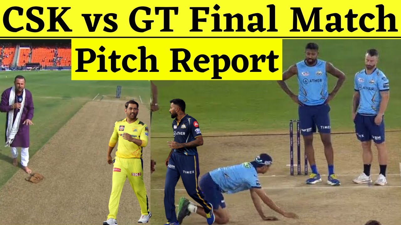 CSK vs GT IPL 2023 Final Pitch Report | Chennai vs Gujarat Ahmedabad Pitch Report | Hardik vs Dhoni