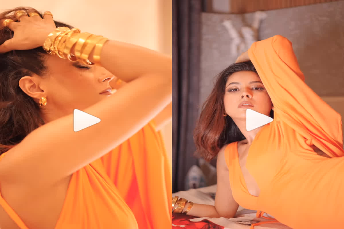 Shehnaaz Gill Sexy Video: ऑरेंज आउटफिट में शहनाज गिल ने दिए हद से ज्यादा सेक्सी पोज, वीडियो देख छूटे फैंस के पसीने