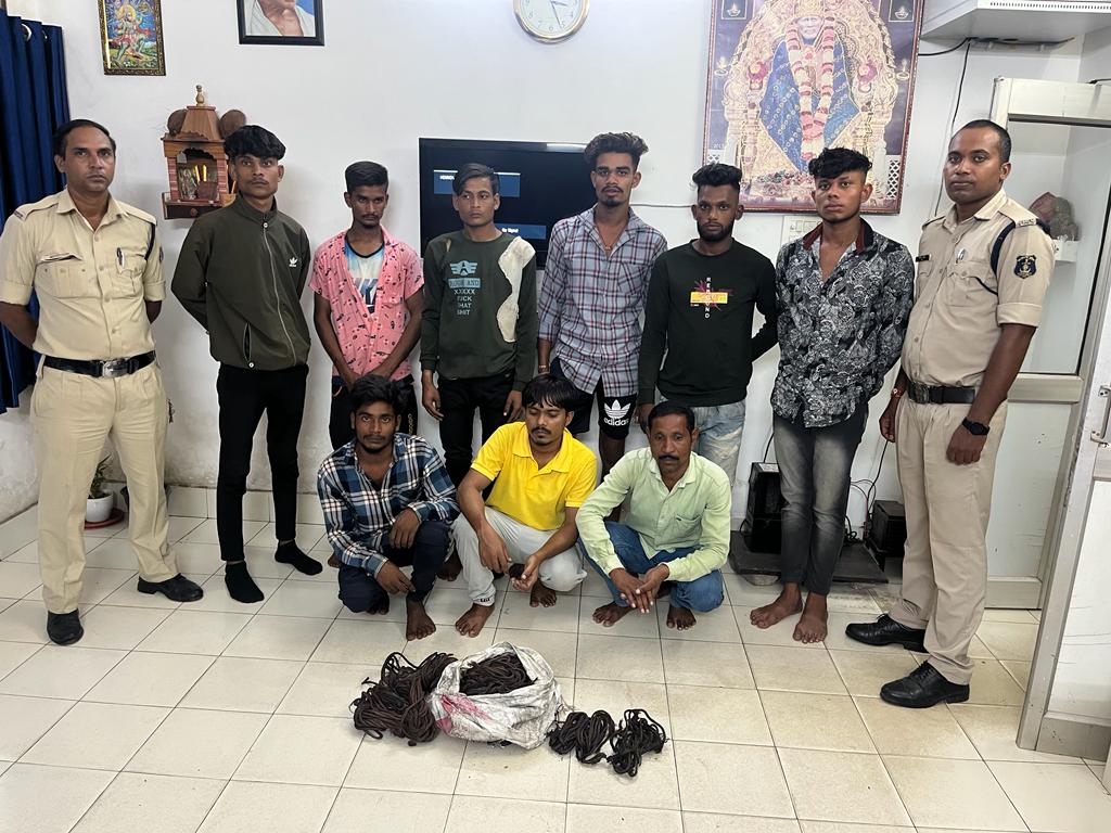 Bhilai News: कॉपर चोरी करने वाले 10 चोर गिरफ्तार, कुल इतने लाख रुपए के कॉपर किए गए जब्त, ऐसे देते थे वारदात को अंजाम