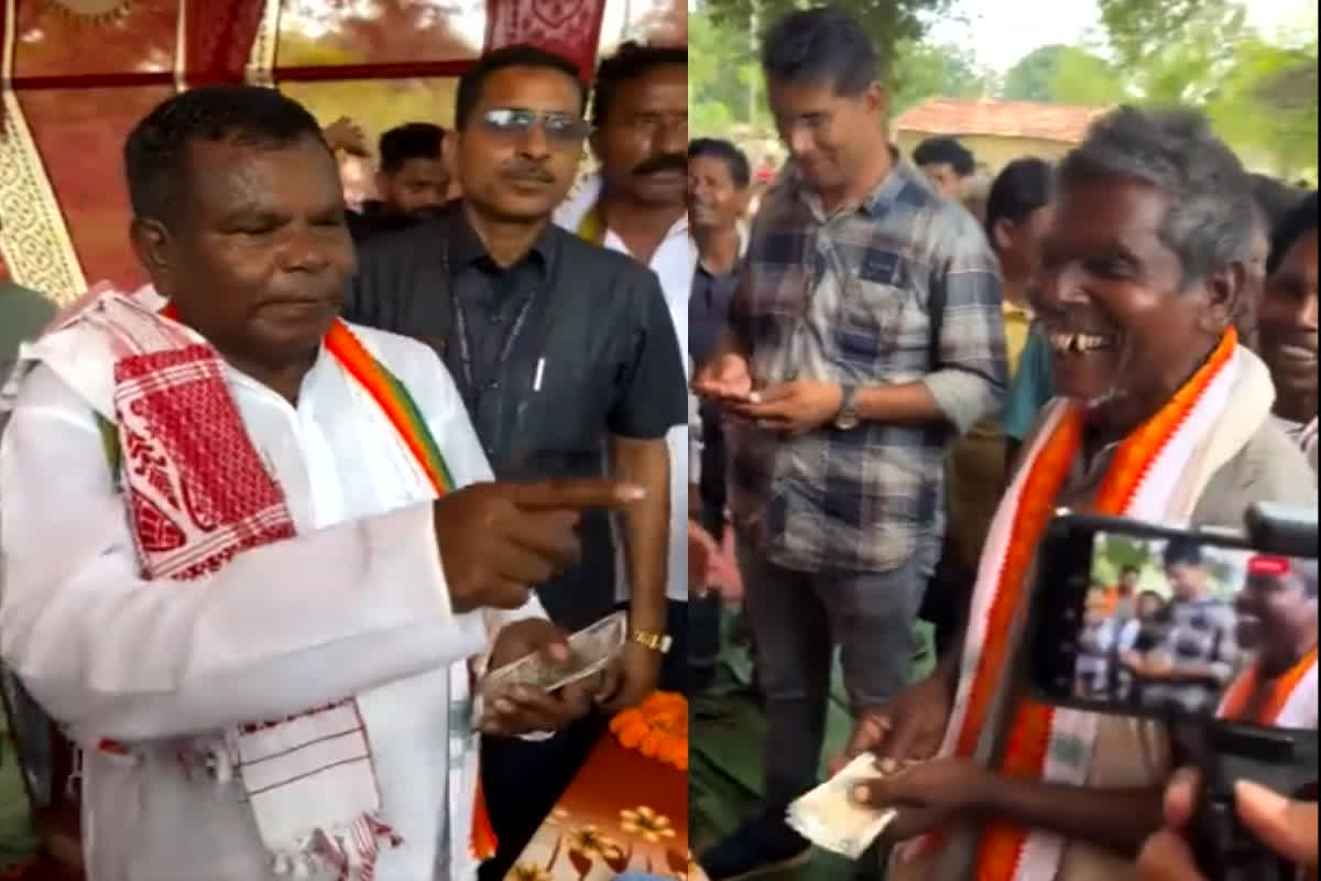 Kawasi Lakhma Video: ग्रामीण को देखते ही मंत्री कवासी लखमा को याद आई 30 साल पुरानी उधारी, मौके पर ही लौटाए पैसे