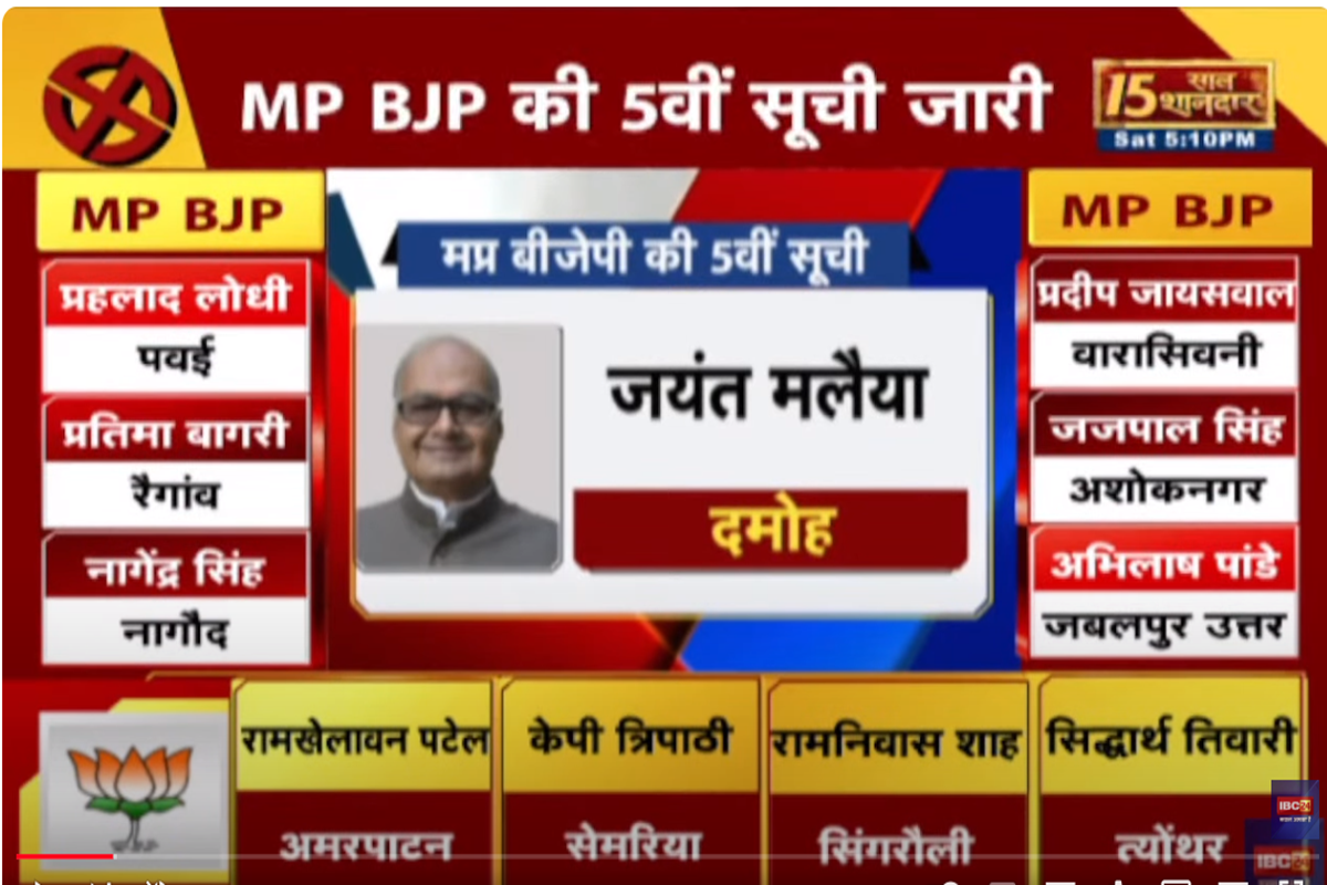 BJP Vs Congress Candidate in MP: दमोह में बीजेपी के जयंत मैलया के सामने कांग्रेस ने विधायक अजय टंडन तो आप ने एक्ट्रेस चाहत पांडेय को मैदान में उतारा..देखें