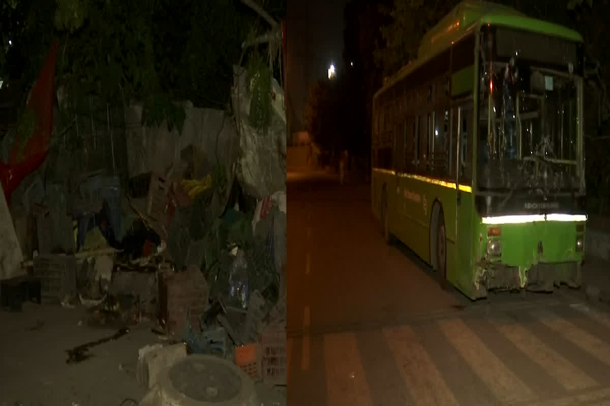 Kondli Bus Accident: दर्दनाक हादसा.. बेकाबू होकर फल बाजार में जा घूसी बस, एक की मौत, इतने घायल