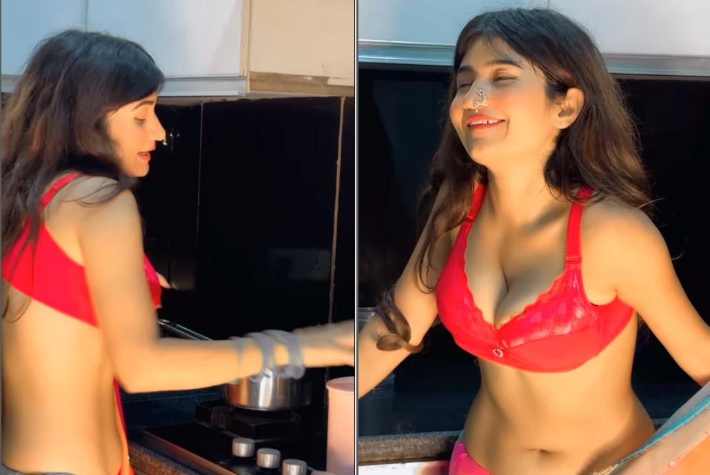 Sexy Video: लाल ब्रा पहने किचन में ऐसा काम कर रही थी नेहा सिंह, सेक्सी वीडियो देख हाई हो जाएगा टेंपरेचर
