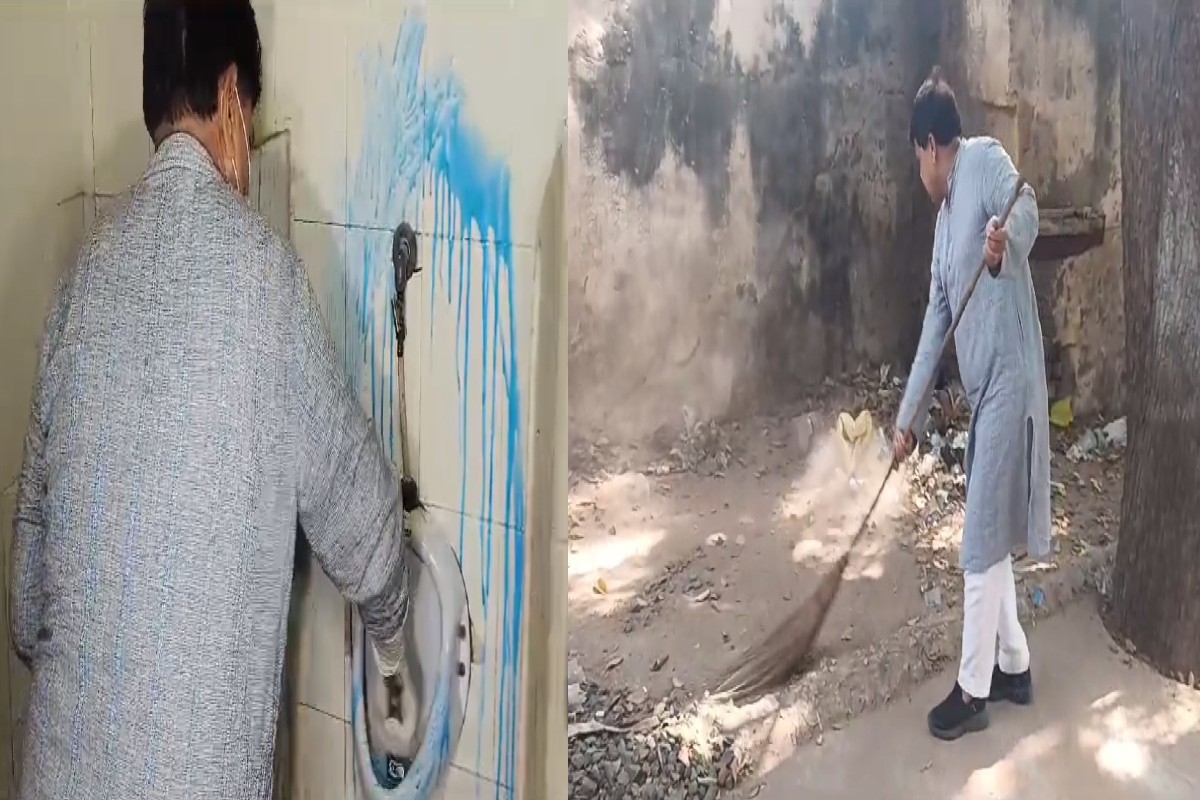 Gwalior News: अपने हाथों से टॉयलेट साफ करते नजर आए शिवराज के मंत्री, झाड़ू लगने का वीडियो वायरल