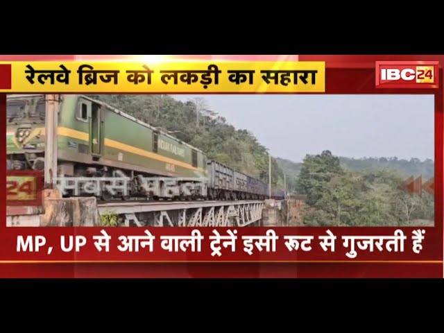 Pendra Railway Bridge : रेलवे ब्रिज को लकड़ी का सहारा | यात्रियों की जान से खिलवाड़..जिम्मेदार मौन?