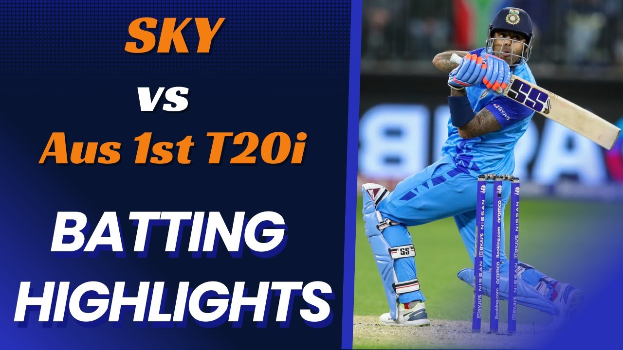 Suryakumar Yadav Batting Highlights | 1st T20 India vs Australia | IND vs AUS 1st T20 Highlights