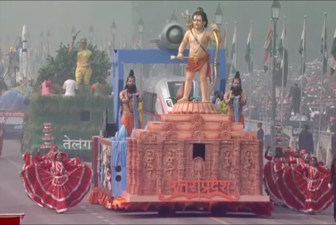 Republic Day 2024 : कर्तव्य पथ पर प्रभु श्रीराम ने किया यूपी का प्रतिनिधित्व, अयोध्या राम मंदिर की दिखाई दी झलक
