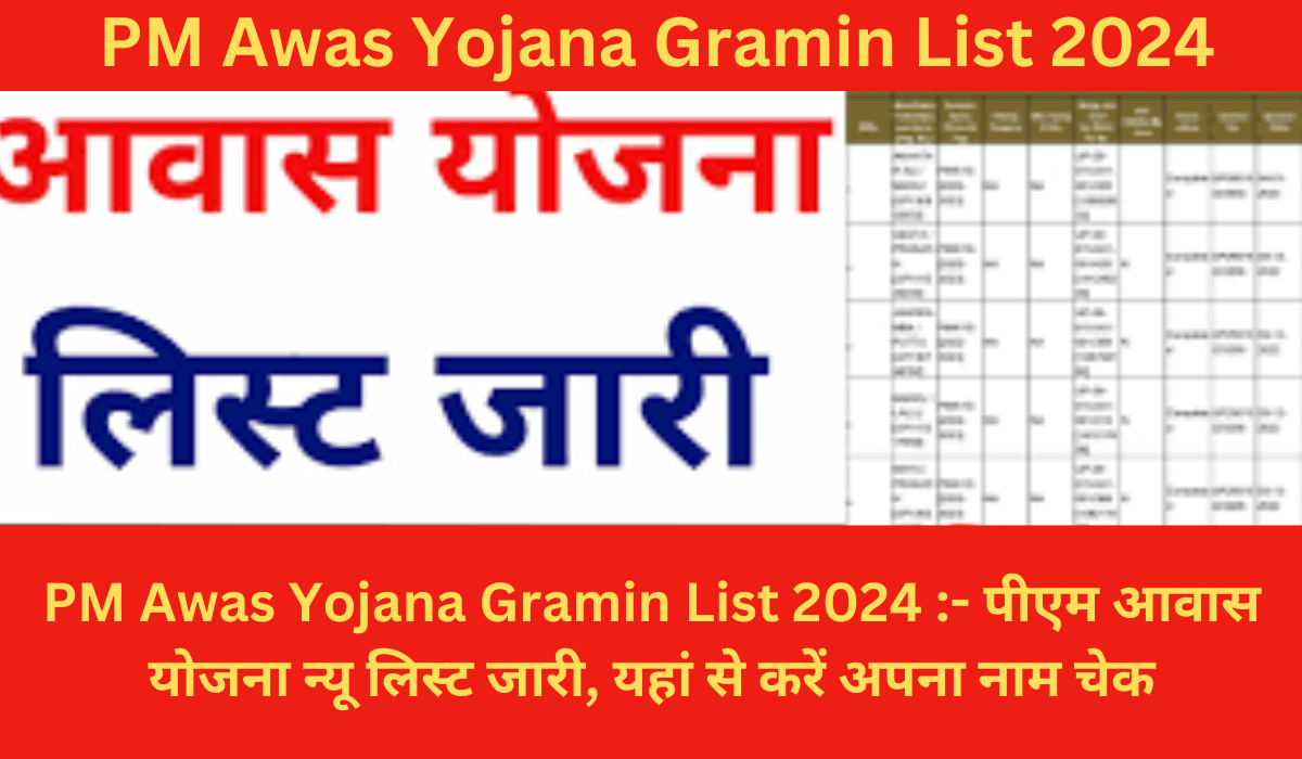 PMAY Gramin List UP 2024: Check benefits, updates, anf full list online