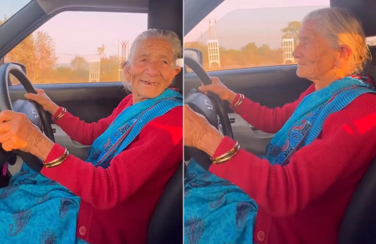 Viral Video: 95 साल की दादी ने सड़कों पर दौड़ाई कार, दिए गजब के रिएक्शन, वीडियो हुआ वायरल