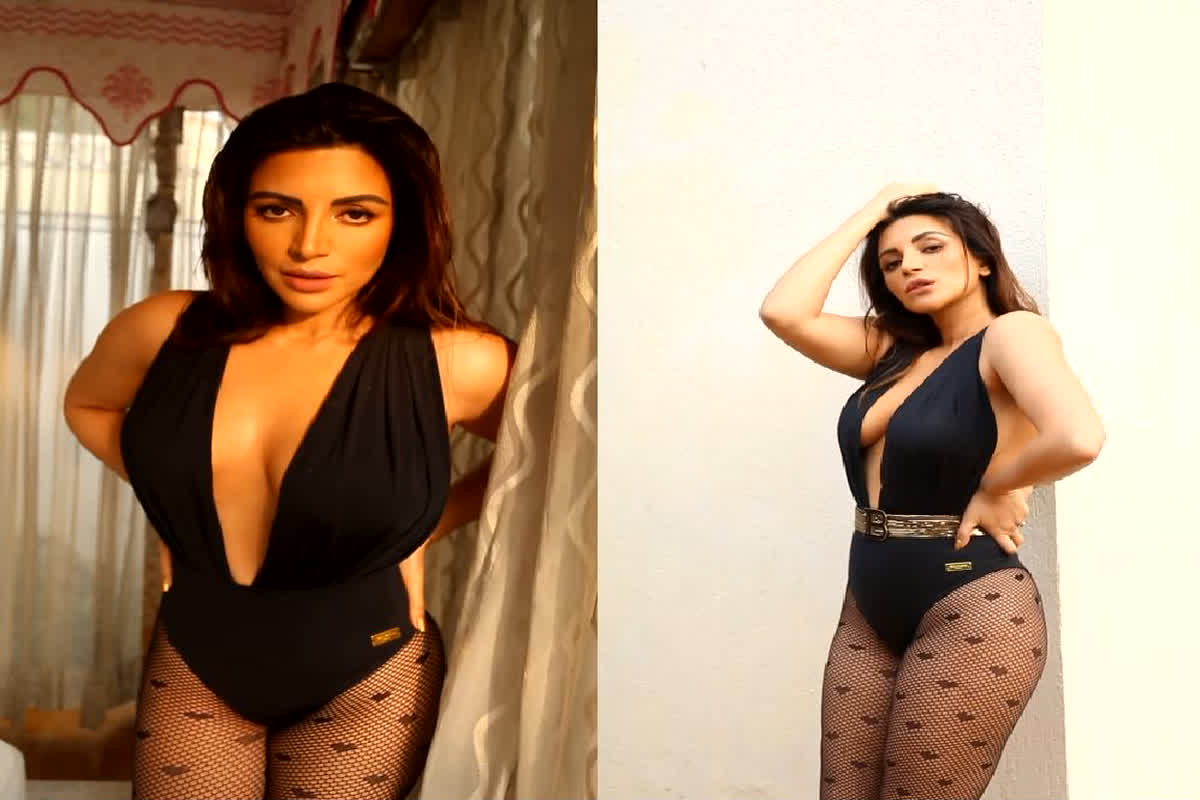 Shama Sikander Hot Sexy Video: ब्लैक मोनोकिनी में हसीना ने पार की बोल्डनेस की सारी हदें, वीडियो देख आंहे भरने लगे फैंस