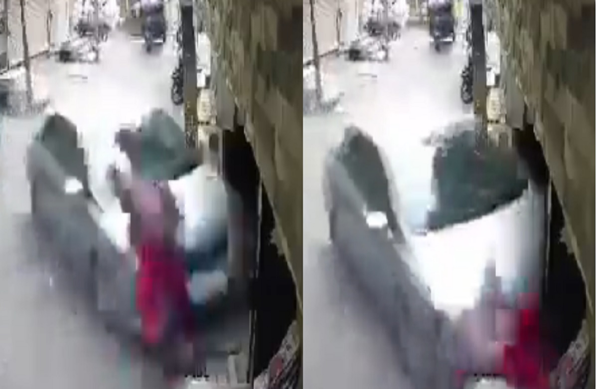 Delhi Accident Live Video: घर के बाहर झाड़ू लगा रही महिला को कार ने रौंदा, घटना का दर्दनाक वीडियो आया सामने