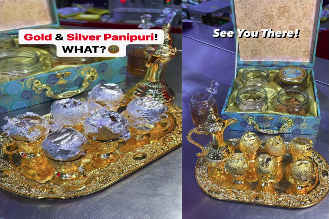 Gold-Silver Ki Panipuri : बाजार में मिलने लगे सोने-चांदी के गोलगप्पे, लोगों ने पूछा- ‘इसे खाऊं या तिजोरी में रखूं’, देखें ये वीडियो