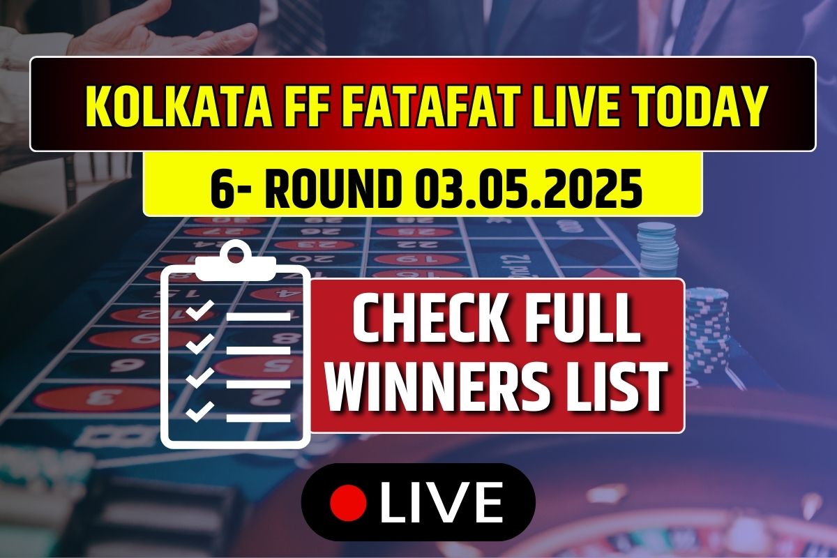 Kolkata FF Fatafat Lottery Result 03 May 2025 LIVE : Check 5th Round Lucky Numbers for Today