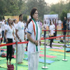 योग दिवस पर सरोज पांडेय ने दिल्ली के नेहरु पार्क में किया योगाभ्यास