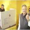 पूर्व सीएम रमन सिंह,  पूर्व सांसद अभिषेक सिंह, पूर्व मंत्री बृजमोहन अग्रवाल ने डाला वोट