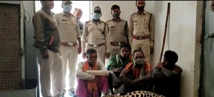 तेंदुए का शिकार करने के मामले में 4 आरोपी गिरफ्तार, हिंसक जीव के गायब अंगों की तलाश जारी